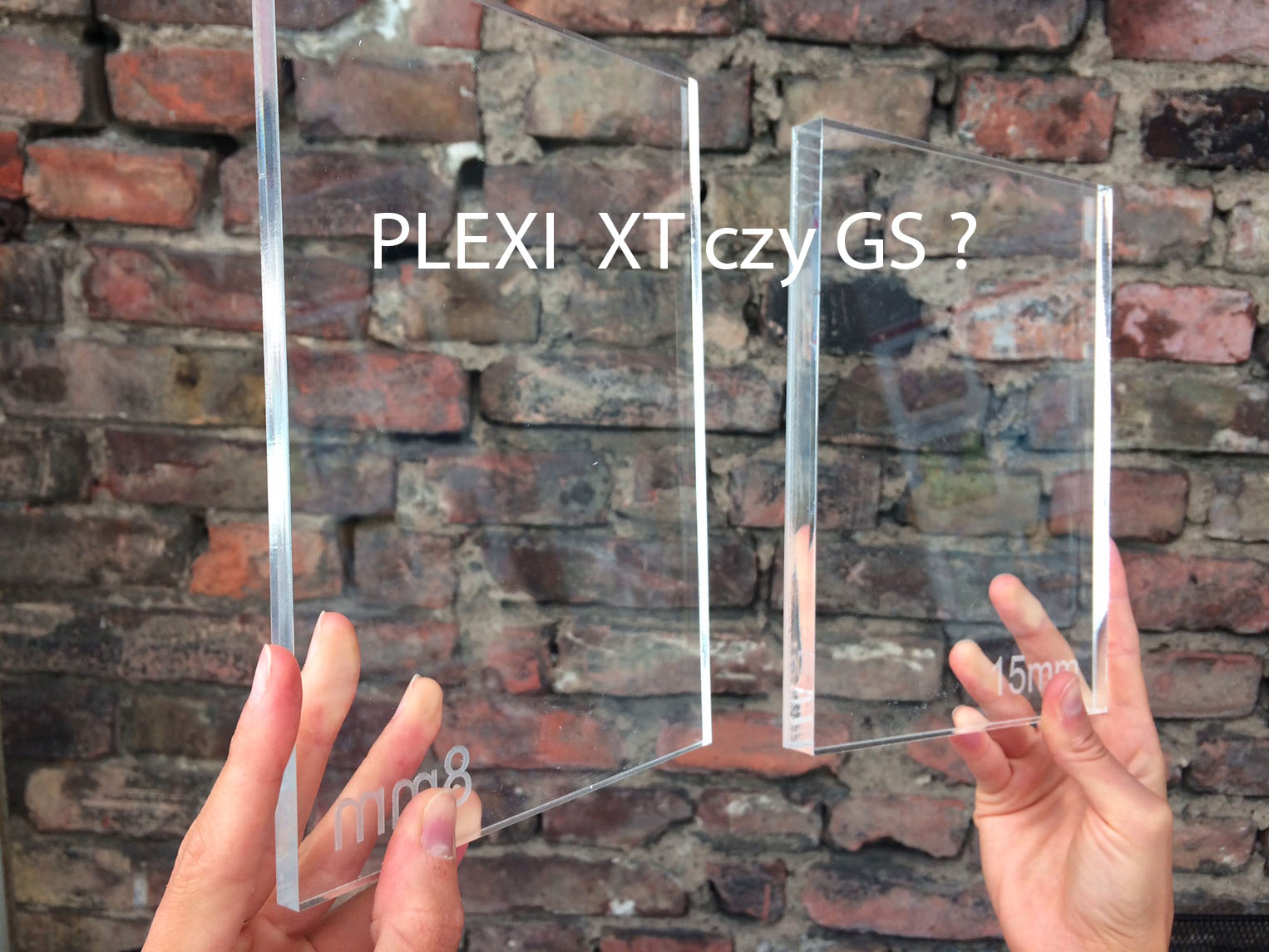 Plaque de plexiglas transparente XT et GS